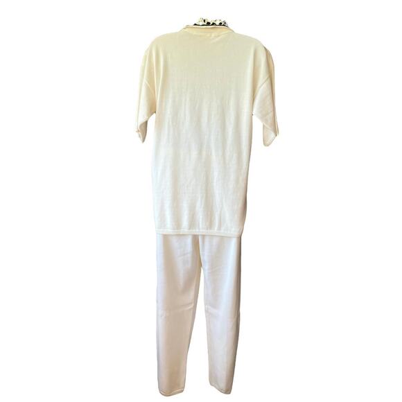 Vtg 2piece White Zebra Set - Picture 6 of 7